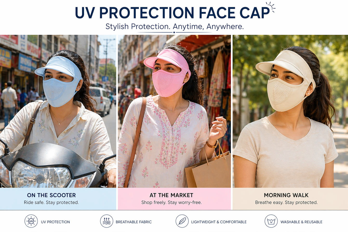 Anti-Tan Protection 360° UV Cover (Blue)