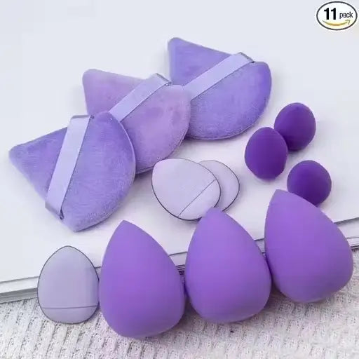 Professional 12pcs Makeup Puff & Blending Sponge Set